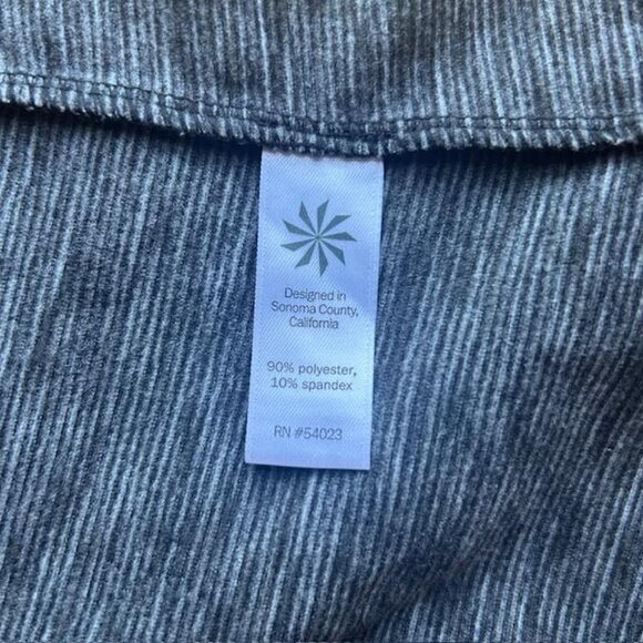 Athleta Techie Sweat Hoodie Pullover Sz L Heathered Black Cowl Neck Athleisure - Picture 10 of 12